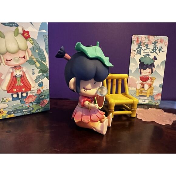 Rolife X Nanci LESSER HEAT Solar Terms Mini Figure Designer Art Toy NEW Card Box - Picture 6 of 10